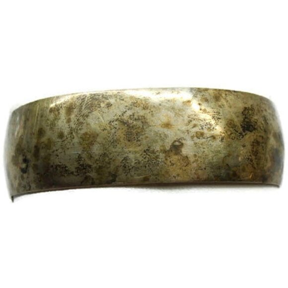 Danecraft Wide Cuff Bracelet Sterling Silver 925 Vintage Heavy Patina 3/4x2 1/2 - Picture 1 of 11